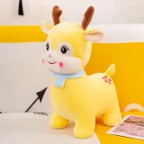 Scarf Deer Soft Stuffed Plush Animal Doll For Kids Gift