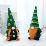 St Patrick's Day Decorations Long Braid Gnome Green Irish Gnome Elf Scandinavian