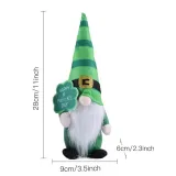 Happy St Patrick's Day Sloagn Decorations Gnome Green Irish Gnome Elf Scandinavian
