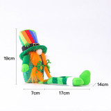 St Patrick's Day Decorations Long Legs Gnome Green Irish Gnome Elf Scandinavian With Hat