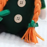 St Patrick's Day Decorations Long Braid Gnome Green Irish Gnome Elf Scandinavian