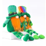 St Patrick's Day Decorations Long Legs Gnome Green Irish Gnome Elf Scandinavian With Hat