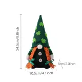 St Patrick's Day Decorations Long Braid Gnome Green Irish Gnome Elf Scandinavian