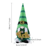 Happy St Patrick's Day Sloagn Decorations Gnome Green Irish Gnome Elf Scandinavian