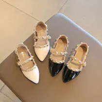Kid Girl Rivet Cut Out Gladiator Sandals Shoes
