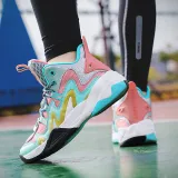 Kids Mesh Breathable Lace Up Basketball Sports Sneakers Shoes