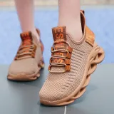 Boy Fashion Pure Color Net Breathable Sports Lightweight Sneakers Shoes
