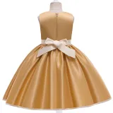 Toddler Girls Floral Embroidery Sleeveless Gowns Dress