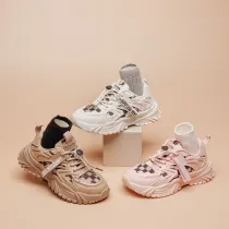 Toddler Kids Breathable Lace Up Sport Sneakers Shoes