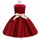 Toddler Girls Floral Embroidery Sleeveless Gowns Dress