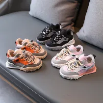 Kids PU Leather Running Ligthweight Sport Sneakers Shoes