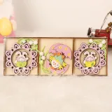 Easter Wooden Rabbit Egg Chick Ornament Tree Decorations Table Accessories