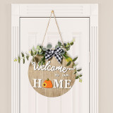 Easter DIY Door Decorations Welcome To Our Home Slogan Interchangeable Wreath