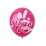 Happy Easter Banner Cake Fork Rabbit Hanging Swirl Foil Ceiling Decoration Balloon Set