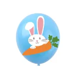 Happy Easter Banner Cake Fork Rabbit Hanging Swirl Foil Ceiling Decoration Balloon Set