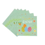 16 Guest Easter Tableware Set Including Disposable Paper Plates Napkins Cups Tablecloth Cutlery