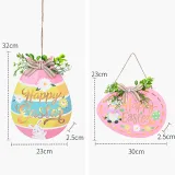 Easter Lighted Door Decorations Cute Wall Hanger Gnomes Egg Wreath