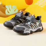 Kids Leather Upper Leisure Running Sport Sneakers Shoes