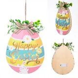 Easter Lighted Door Decorations Cute Wall Hanger Gnomes Egg Wreath
