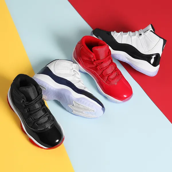 Boy Mesh Breathable Pure Color Basketball Sports Sneakers Shoes