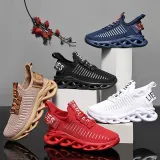 Boy Fashion Pure Color Net Breathable Sports Lightweight Sneakers Shoes