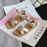 Kid Girl Cross Over Open-Toed Soft Bottom Sandals Shoes