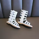 Kid Girl Gladiator Bowknot Strappy Zip Open-Toed Sandals Shoes
