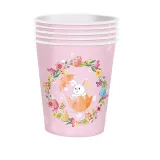 16 Guest Easter Tableware Set Including Disposable Paper Plates Napkins Cups Tablecloth Cutlery
