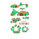 10PCS Noctilucence Easter Tattoos Stickers Temporary Egg Bunny Gnomes Tattoos