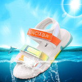 Toddlers Kids Letter Open-Toed Velcro Beach Sandals