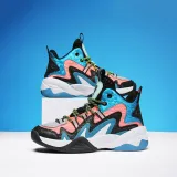 Kids Mesh Breathable Lace Up Basketball Sports Sneakers Shoes