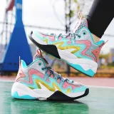 Kids Mesh Breathable Lace Up Basketball Sports Sneakers Shoes