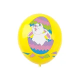 Happy Easter Banner Cake Fork Rabbit Hanging Swirl Foil Ceiling Decoration Balloon Set