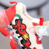 LED Light Kids Shoes Spider Mesh Breathable Sport Sneakers Shoes