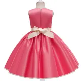 Toddler Girls Floral Embroidery Sleeveless Gowns Dress