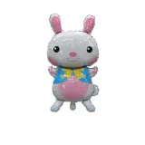 Happy Easter Banner Cake Fork Rabbit Hanging Swirl Foil Ceiling Decoration Balloon Set