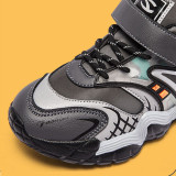 Kids Leather Upper Leisure Running Sport Sneakers Shoes