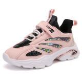 Toddler Kids Stars Sequins Pure Color Basketball Sport Sneakers Shoes