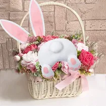 Bunny Butt and Ears DIY Easter Decorations Wreaths Kit Rabitts Butt Thief Attachment