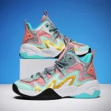 Kids Mesh Breathable Lace Up Basketball Sports Sneakers Shoes