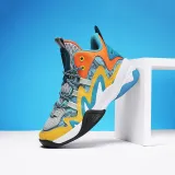 Kids Mesh Breathable Lace Up Basketball Sports Sneakers Shoes