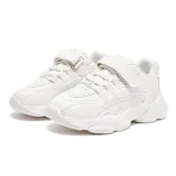 Kids Pure Color Breathable Velcro Sport Sneakers Shoes