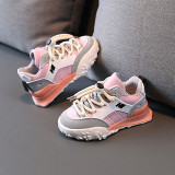 Kids PU Leather Running Ligthweight Sport Sneakers Shoes