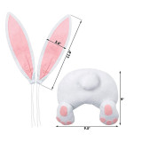 Bunny Butt and Ears DIY Easter Decorations Wreaths Kit Rabitts Butt Thief Attachment