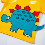 Toddler Boys T-shirts Cute Cartoon Dinosaur Pattern Cotton Tops