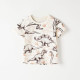 Toddler Boys T-shirts Cute Dinosaur Pattern Cotton Short Sleeve Tops