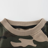 Toddler Boys Cartoon Camouflage Sweatshirts Long Sleeve Tops