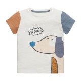 Toddler Boys T-shirts Cartoon Dog Pattern Cotton Tops