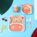 Square Cute Rabbit Pig Children 5 Pieces Tableware Animal Model Auxiliary Food Bowl Kindergarten Soup Bowl Dinner Bowl