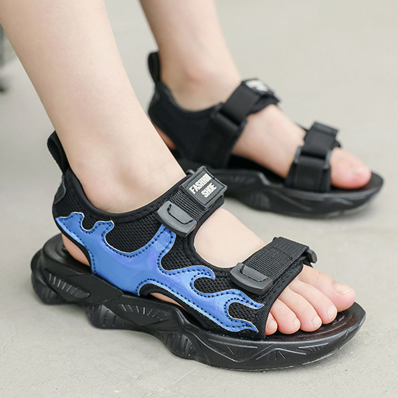 Toddlers Kids Open-Toed Velcro Soft Bottom Sandals